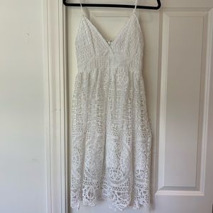 Lace white dress